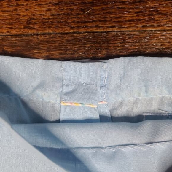 Vintage 80s Baby Boy Blue Circus Embroidery Shirt - Picture 5 of 7